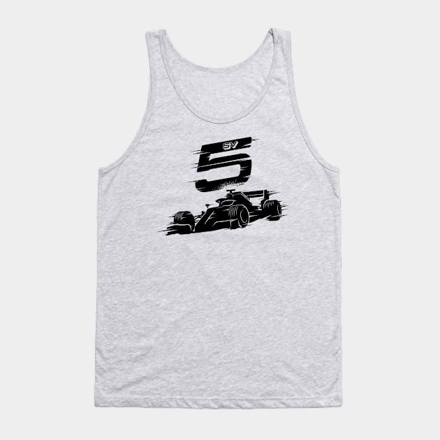 We Race On! 5 [Black] Tank Top by DCLawrenceUK